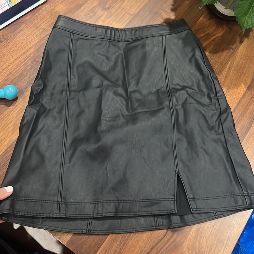 Black leather skirt from Abercrombie & Fitch